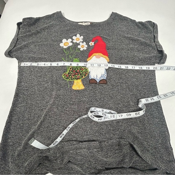 Cactus + Pearl Gray Gnome Knit Top - Picture 7 of 9